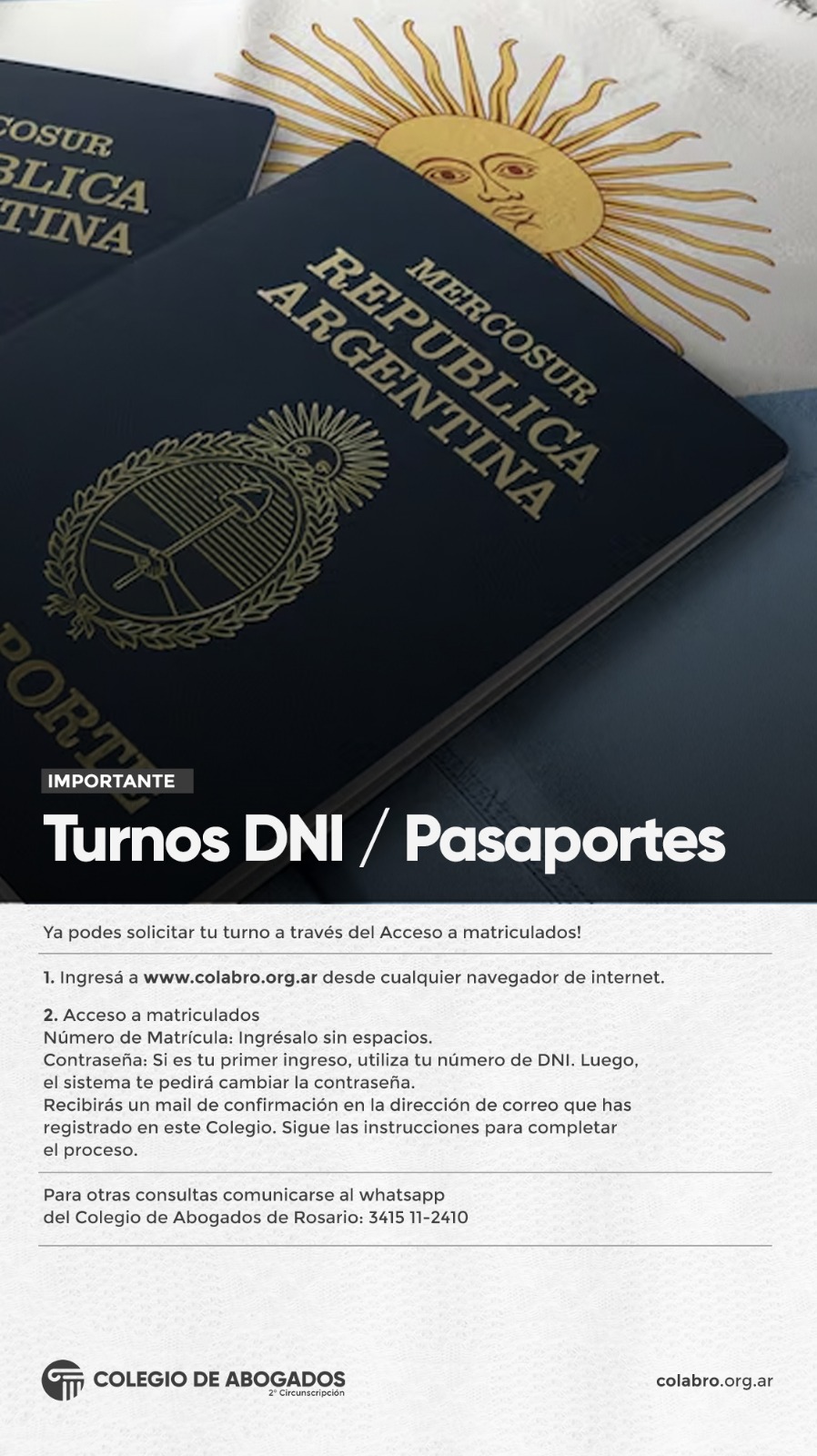 Turnos Online DNI / Pasaportes